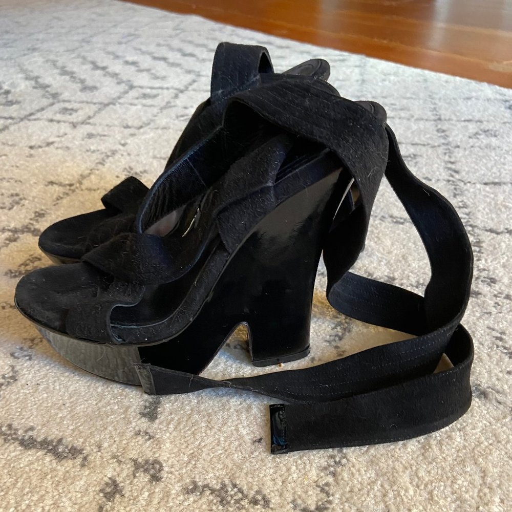 CELINE ANKLE WRAP PLATFORMS